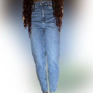 Medium Wash Straight Leg Jeans